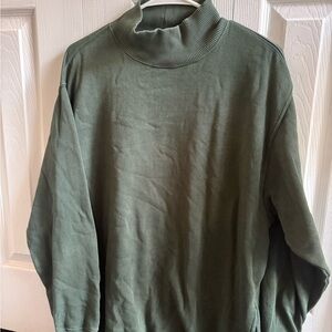 Aerie Green Turtleneck Sweatshirt